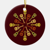 Ukulele aangepaste versiering keramisch ornament (Voorkant)