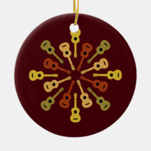 Ukulele aangepaste versiering keramisch ornament