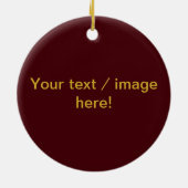 Ukulele aangepaste versiering keramisch ornament (Achterkant)