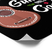 Ukulele als Guitar-speler Hawaiian Poster (Hoek)