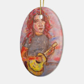 ukulele art keramisch ornament (Links)