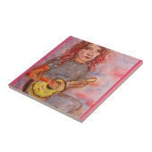 ukulele art tegeltje (Zijkant)