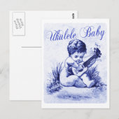 Ukulele Baby Briefkaart (Voorkant / Achterkant)