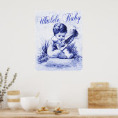 Ukulele Baby Poster (Keuken)