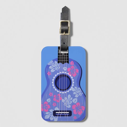 Ukulele Bagagelabel (Voorkant (verticaal))