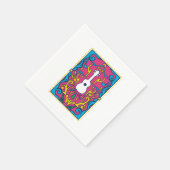 Ukulele Beach Hawaii Instrument Party Music Gift Servet (Hoek)