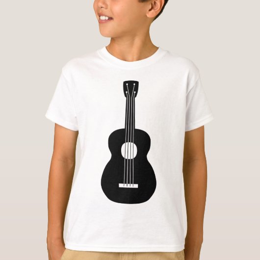 Ukulele - Black T-shirt (Voorkant)