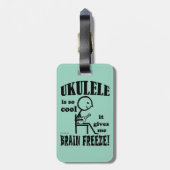 Ukulele, Brain Freeze Bagagelabel (Achterkant verticaal)