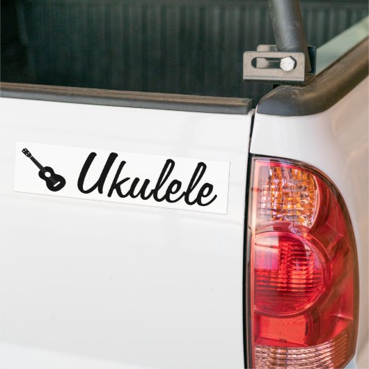 ukulele bumpersticker (Op Truck)