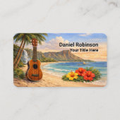 Ukulele Business Card Guitar and Uke Visitekaartje (Voorkant)