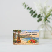 Ukulele Business Card Guitar and Uke Visitekaartje (Staand voorkant)