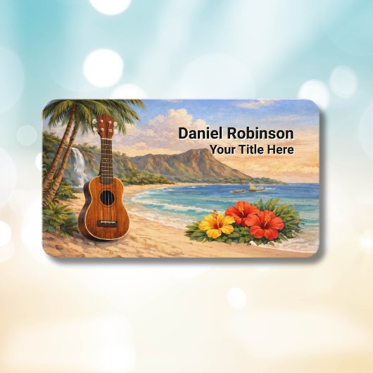 Ukulele Business Card Guitar and Uke Visitekaartje