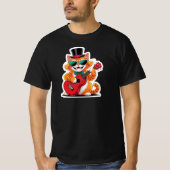 Ukulele Cat Serenade T-shirt (Voorkant)