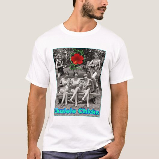 Ukulele Chicken T-shirt (Voorkant)