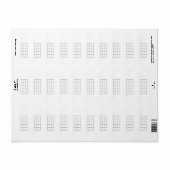 Ukulele Chord Chart 5-Fret Grey Sjabloon Stickers (Full Sheet)