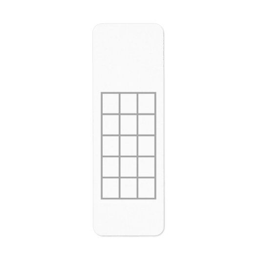 Ukulele Chord Chart 5-Fret Grey Sjabloon Stickers (Voorkant)