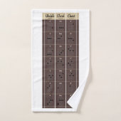 Ukulele Chord Chart Ukulele Illustratie Fretboard Handdoek (Handdoek)