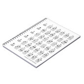 Ukulele Chord Families | Uke Reference Chart White Notitieboek (Linkerzijde)