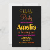 Ukulele Colorful Guitar Music Birthday Kaart (Voorkant)