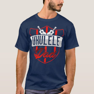 Ukulele Dad Uke Guitar Acoustic Hawaiian Hawaii T-shirt