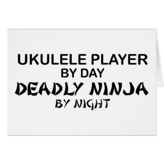 Ukulele Deadly Ninja bij nacht
