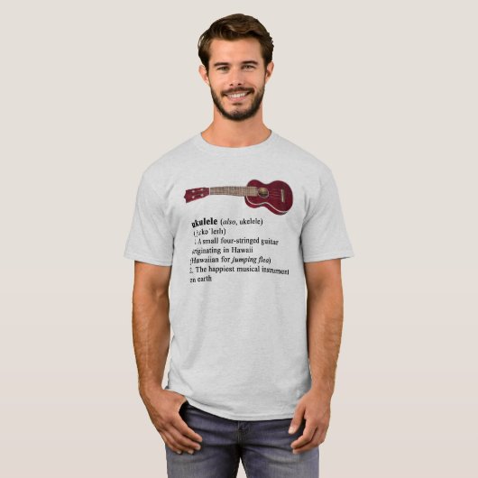 Ukulele defined t-shirt (Voorkant volledig)