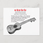 Ukulele Definition Briefkaart (Voorkant)