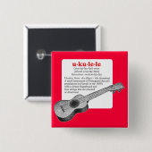 Ukulele Definition Button (Voorkant /achterkant)