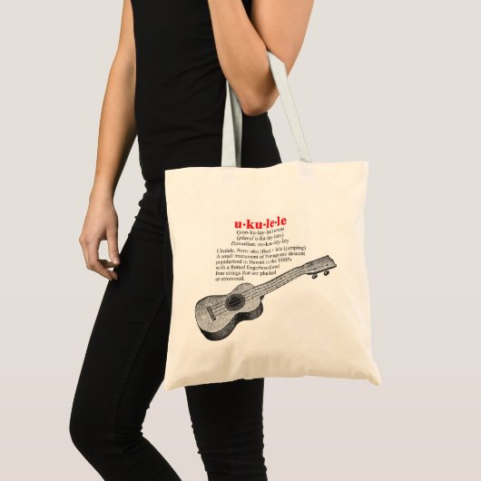 Ukulele Definition Canvas tas (Voorkant (product))