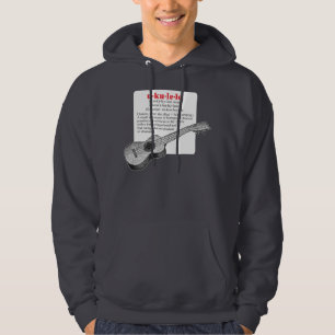 Ukulele Definition dark hoodie