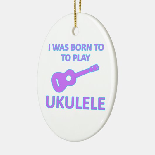Ukulele Design Keramisch Ornament (Links)