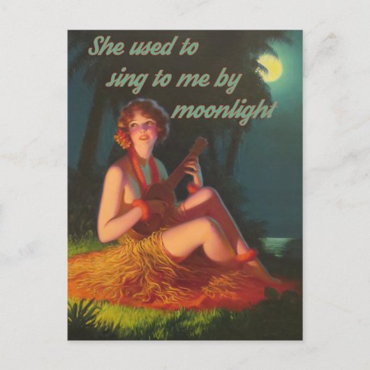 Ukulele door Moonlight Briefkaart (Voorkant)