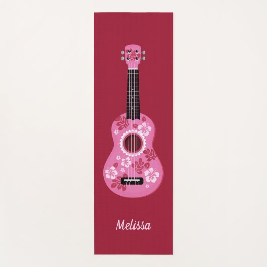 Ukulele douanenaam yoga mat (Voorkant)