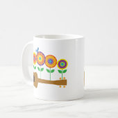 Ukulele Flowers Koffiemok (Voorkant links)
