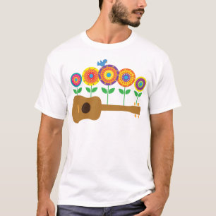 Ukulele Flowers T-shirt