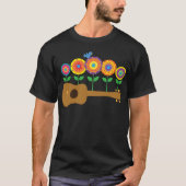 Ukulele Flowers T-shirt (Voorkant)