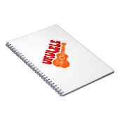 Ukulele Groovy Text Art Notitieboek (Rechterzijde)