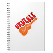 Ukulele Groovy Text Art Notitieboek (Voorkant)