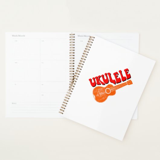 Ukulele Groovy Text Art Planner (Display)