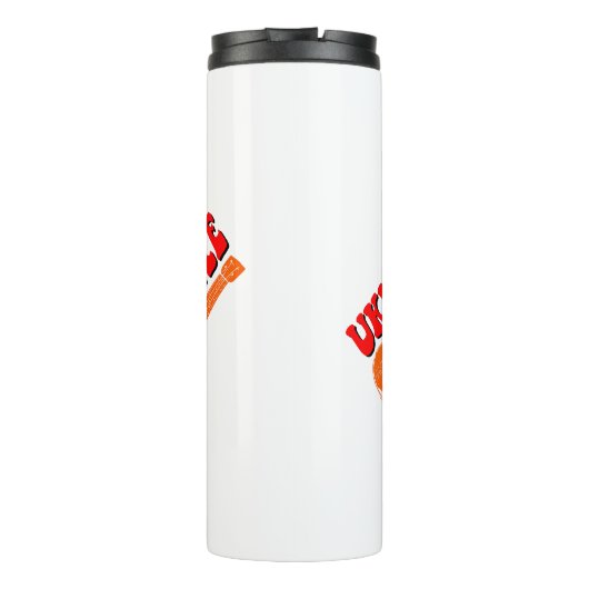 Ukulele Groovy Text Art Thermosbeker (Achterkant)