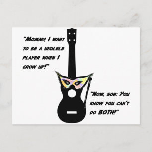 Ukulele Grown Up Humor Briefkaart