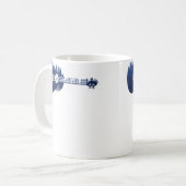 Ukulele Guitar Forest Silhouette Landscape Trees M Koffiemok (Voorkant links)