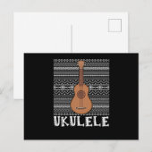 Ukulele Guitar Music Musicus Acoustic Band Gift Briefkaart (Voorkant / Achterkant)