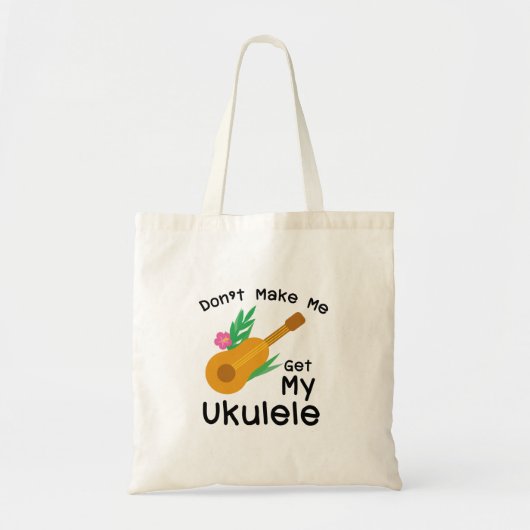 Ukulele Guitar Player Hawaii Music Tote Bag (Voorkant)