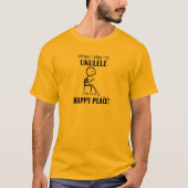 Ukulele Happy Place T-shirt (Voorkant)