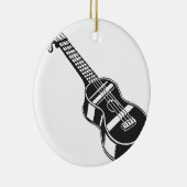 Ukulele Hawaian Instrument Cute Unique Guitar Hawa Keramisch Ornament (Rechts)