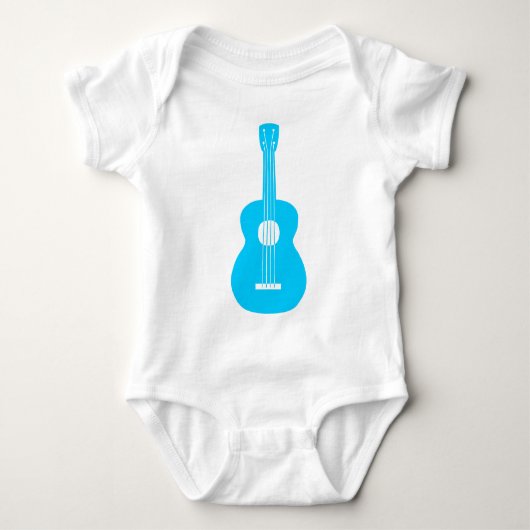 Ukulele - Hemelblauw Romper (Voorkant)