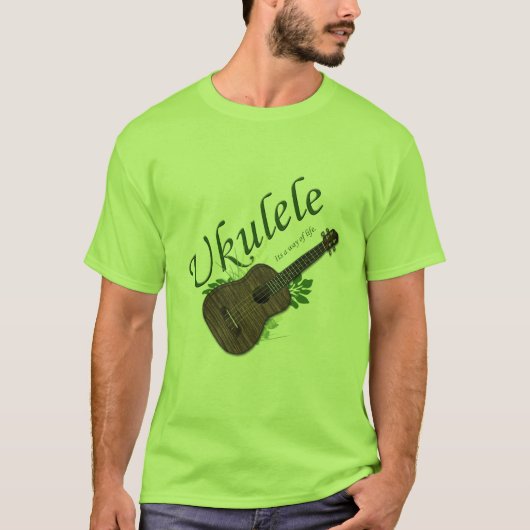 Ukulele-Het is een manier van leven T-shirt 2 (Voorkant)