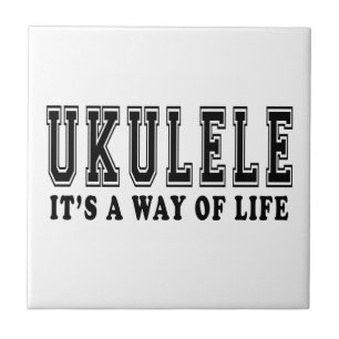 Ukulele Het is een manier van leven Tegeltje