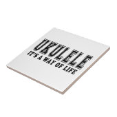Ukulele Het is een manier van leven Tegeltje (Zijkant)